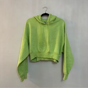 CROPPED pastel mint green hoodie